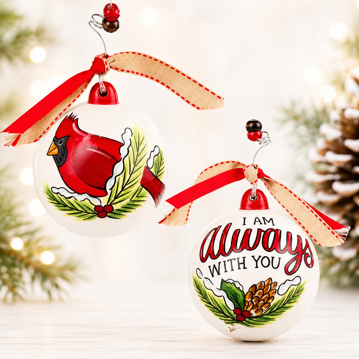 Cardinal Always With You Ornament